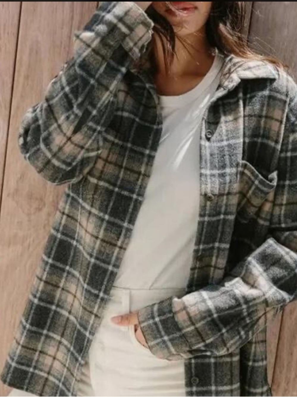 Jenni Kayne O’Keefe Wool Plaid Shirt